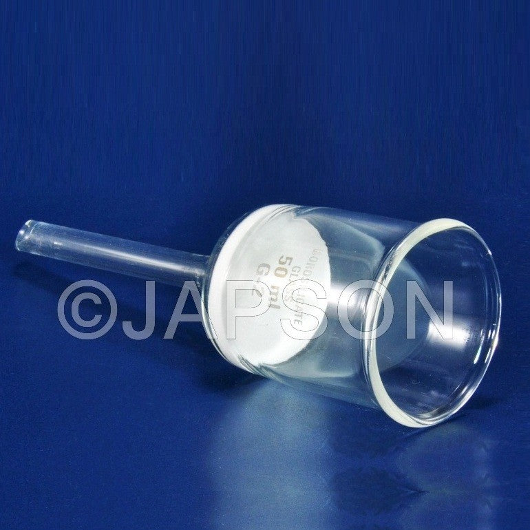 Buchner Funnels, Glass, With Sintered Disc Buchner Funnels, Glass, With Sintered Disc